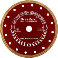 Disco Diamantado Braskoki 230Mm Turbo Jet Bordo Seco/Agua 