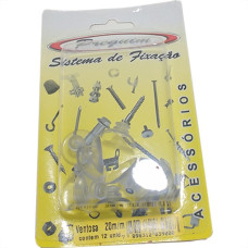 Cartela Ventosa Silicone Preguim 20Mm Com 12 Pecas  - Kit C/10 