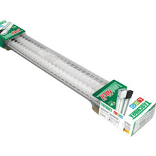 Luminaria Led Aletada Taschibra Tubular 2 X 20,5W Bivolt Branco 130Cm -01