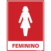 Placa Sinalizacao Poliestireno 15X20 ''sanitario Feminino''  220Ac