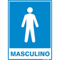 Placa Sinalizacao Poliestireno 15X20 ''sanitario Masculino''  220Ag