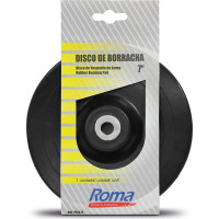 Disco Borracha Roma 7'' Para Esmerilhadeira Furo 5/8'' 7020 8