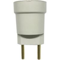 Pino Porta Lampada 2 Polos Voltec Branco V401.1 - Kit C/50 