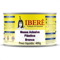 Massa Plastica Ibere 400G Branca Com Catalizador  - Kit C/12 