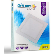 Luminaria Led Plafon Galaxy Embutir Quadrado 12W 3000K 16,7Cm 1898S