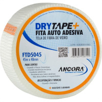 Fita Drywall Ancora Telada Fibra De Vidro 48Mmx 45M Ftd5045