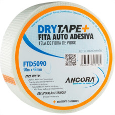 Fita Drywall Ancora Fibra De Vidro Telada 48Mmx90M Ftd5090