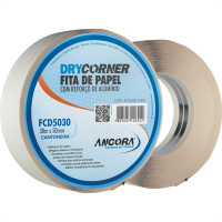 Fita Drywall Ancora De Canto Com Reforco Metalico 50Mmx30M Fcd5030