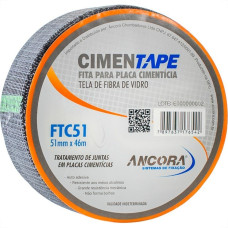 Fita Drywall Ancora Telada Para Placa Cimenticia 51Mm X 46M Ftc51