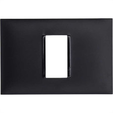 Placa Pial Plus+ Preta 4X2 (1 Modulo Horizontal) 618501Pt