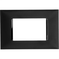 Placa Pial Plus+ Preta 4X2 (3Modulo Horizontal) 618503Pt