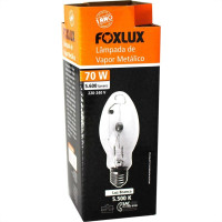 Lampada Vapor Metalico Foxlux Bulbo 70W E27 Clara Mb27 Vmb27.70