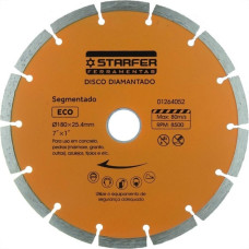 Disco Diamantado Starfer Segmentado 180Mm Seco/Agua 