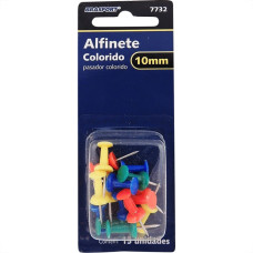 Alfinete Brasfort 10Mm Color Cartela Com 15Pecas 7732