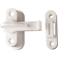 Fechadura Trinco Para Porta Sanfonada Perlex Branco Com Kit 8917Br - Kit C/30 