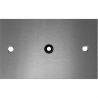 Placa Piso Aluminio 4X4 Com Furo Pa44F