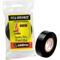 Fita Isolante Adelbras 20Mx19Mm Preta 