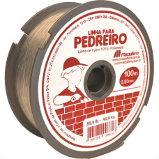 Linha Pedreiro Nylon Mazzaferro 0,8Mm 100M Branca 19Dp1Bp80 - Kit C/10 