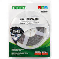 Fita Led Taschibra Ip20 12V 2M Branca -01