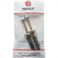 Parafuso Sanitario Toralf Bucha 10 Latonado 2Pecas 106810