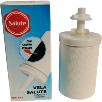 Vela Filtro Barro Salute Carvao Ativado A11 - Kit C/12 