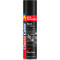 Tinta Spray Chemicolor Alta Temperatura Preto 350Ml 