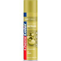 Tinta Spray Chemicolor Metalico Ouro 400Ml 