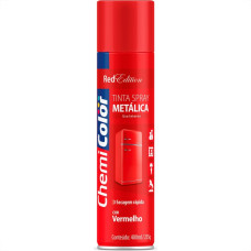 Tinta Spray Chemicolor Metalico Vermelho 400Ml 