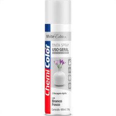 Tinta Spray Chemicolor Branco Fosco 400Ml 