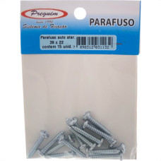 Cartela Parafuso Auto/Atarrachante Panela Preguim 3,9 X 22Mm Com 15 Pecas 1132