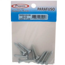 Cartela Parafuso Auto/Atarrachante Panela Preguim 4,8 X 25Mm Com 10 Pecas 4058