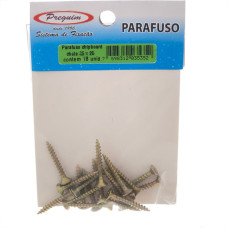 Cartela Parafuso Chipboard Preguim Cabeca Chata Phslips 3,5X25 Com 18 Pecas 5352