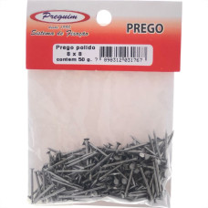 Cartela Prego Preguim Com Cabeca  08X08 (1,20X18mm) Com 50 Gramas 1767