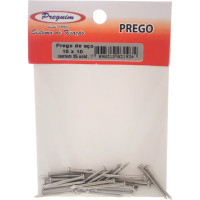 Cartela Prego Aco Preguim Com Cabeca  10X10 (1,50X23mm) Com 25 Pecas 1934