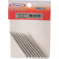 Cartela Prego Aco Preguim Com Cabeca  18X27 (3,40X62mm) Com 08 Pecas 1996