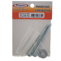 Cartela Bucha Fixacao Preguim Baiano/Gesso 10 Com Parafuso Com 02 Pecas 6649