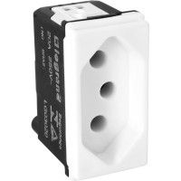 Modulo Pial Pop Branco 1 Tomada 20A Lg03020