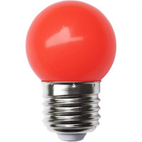 Lampada Led Bolinha Galaxy E27 3Wx127V Vermelho 1232 - Kit C/10 