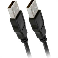 Cabo Usb 2.0 - Usb A Macho + Usb A Macho 2.0 - 1.80M - Preto 018-3276