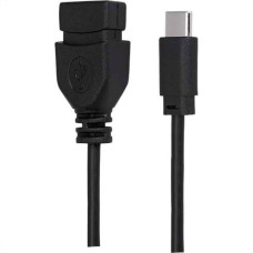 Cabo Tipo C Mobile - Tipo C + Usb A Femea - 17Cm - Preto 018-0114