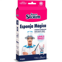 Esponja Magica Pulvitec Super Storm Com 3 Pecas Fm004