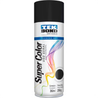 Tinta Spray Tekbond Preto Fosco 350Ml 