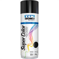 Tinta Spray Tekbond Preto Brilhante 350Ml 