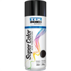 Tinta Spray Tekbond Alta Temperatura Preto Brilhante 350Ml 