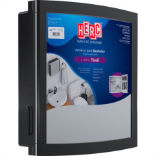 Armario Plastico Herc Tivoli Externo/Embutir 33,8X32,2 Preto 