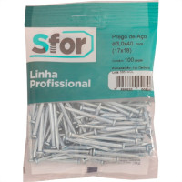 Prego Aco Sforplast Com Cabeca17X18 (3,0X40Mm)  100pcs 4434