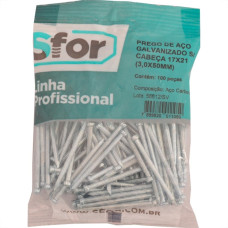 Prego Aco Sforplast Sem Cabeca  17X21 (3,00X48mm)   100pcs 4959