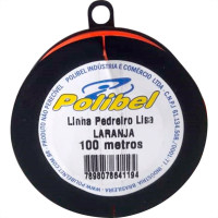 Linha Pedreiro 1 Fio Laranja Polibel 100M 1187 - Kit C/12 