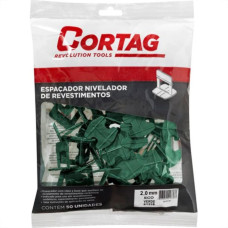 Espacador Nivelador Cortag Eco 2,0Mm Verde Com 50Pecas 61338