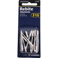 Cartela Rebite Brasfort Aluminio Repuxo 310 Cartela Com 10 Pecas 7715